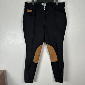 Dover Saddlery Breeches Womens Size 34 Stretch Equestrian Riding Pants Black